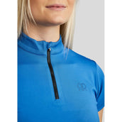 Rebel T-Shirt Tone in Tone Crystals Stark Blau