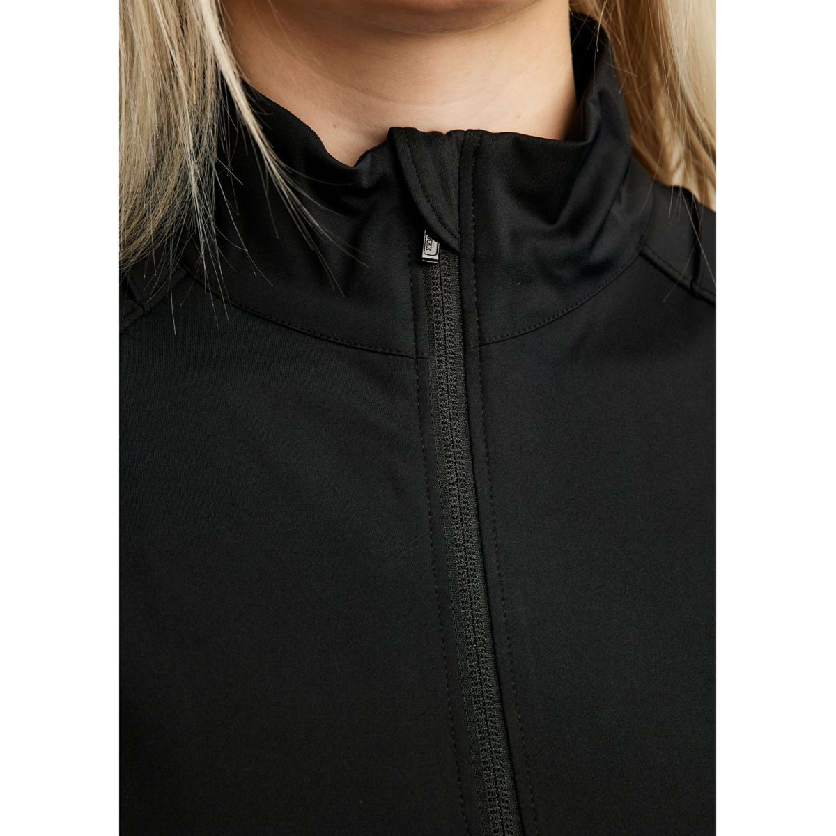 Montar Jack MoPearl Pintuck Gun Metal Crystals Schwarz