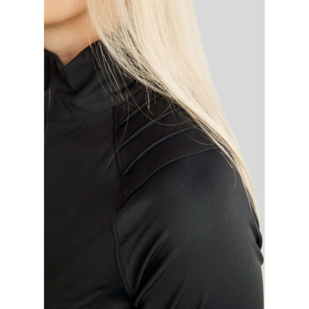 Montar Jack MoPearl Pintuck Gun Metal Crystals Schwarz