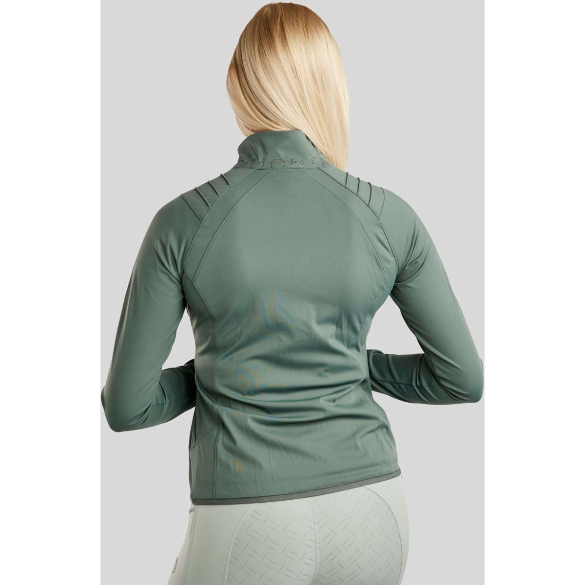 Montar Jack MoPearl Pintuck Gun Metal Crystals Jade