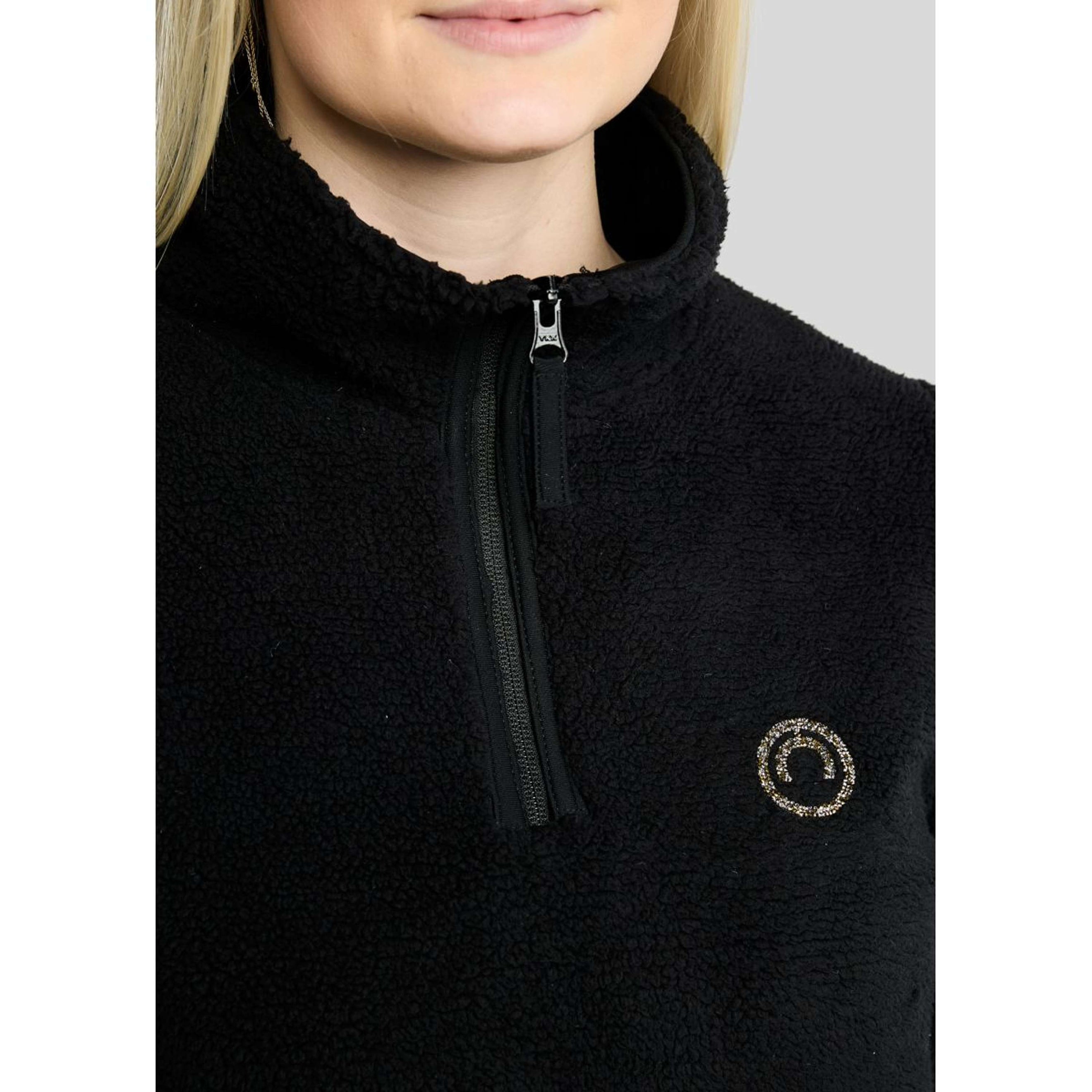 Montar Pullover MoEbba Q-Zip Teddy Pile Golden Quartz Schwarz Montar Pullover MoEbba Q-Zip Teddy Pile Golden Quartz Schwarz