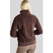 Montar Pullover MoEbba Q-Zip Teddy Pile Golden Quartz Black Peony