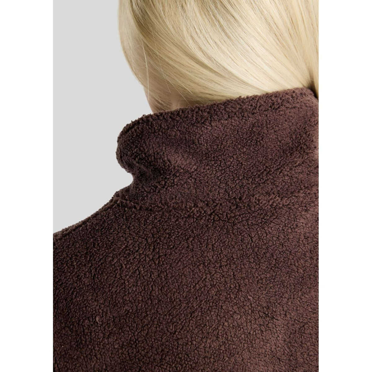 Montar Pullover MoEbba Q-Zip Teddy Pile Golden Quartz Black Peony