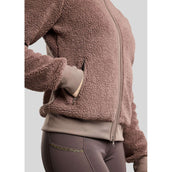 Montar Jacke MoEbba Teddy Pile Golden Quartz Nougat Brown