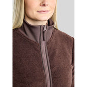 Montar Jacke MoEbba Teddy Pile Golden Quartz Black Peony