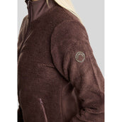 Montar Jacke MoEbba Teddy Pile Golden Quartz Black Peony