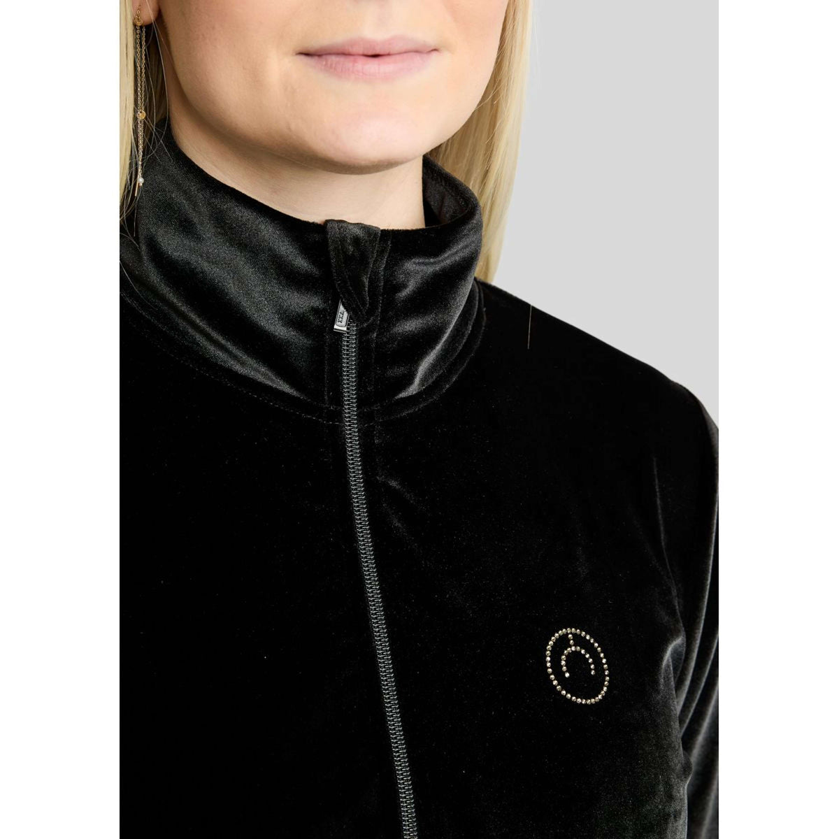 Montar Jacke MoValerie Velvet Golden Quartz Crystals Schwarz