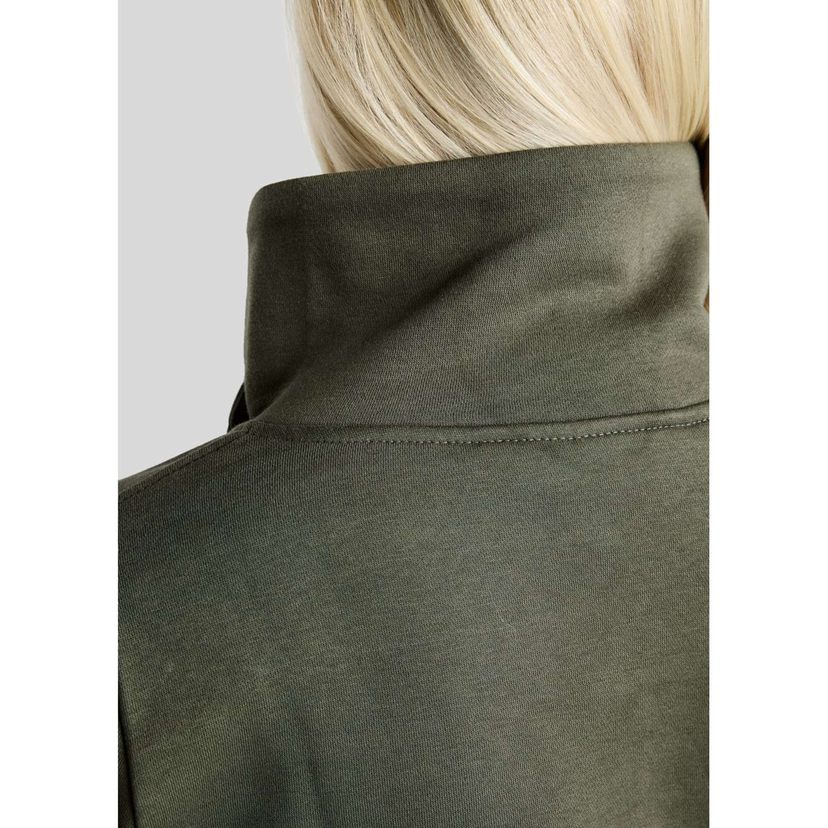 Montar Pullover MoNaja High Collar Golden Quartz Crystals Forest Green