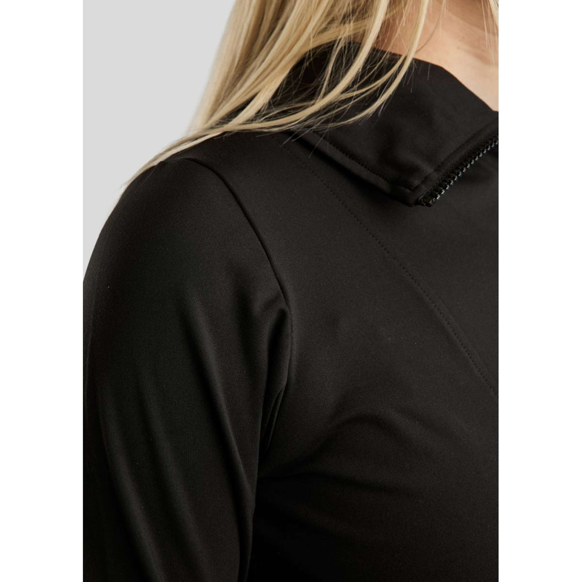 Montar Shirt MoRachel Quarter Zip Schwarz