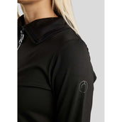 Montar Shirt MoRachel Quarter Zip Schwarz