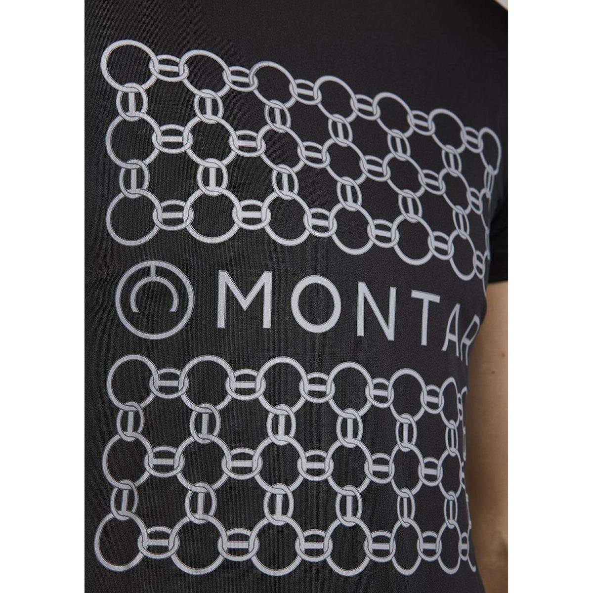 Montar T-Shirt MoChain Frontprinted Schwarz