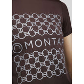 Montar T-Shirt MoChain Frontprinted Braun