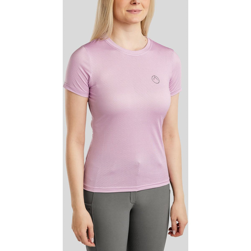 Montar T-Shirt MoGrace Mesh Tee Candy Pink Montar T-Shirt MoGrace Mesh Tee Candy Pink