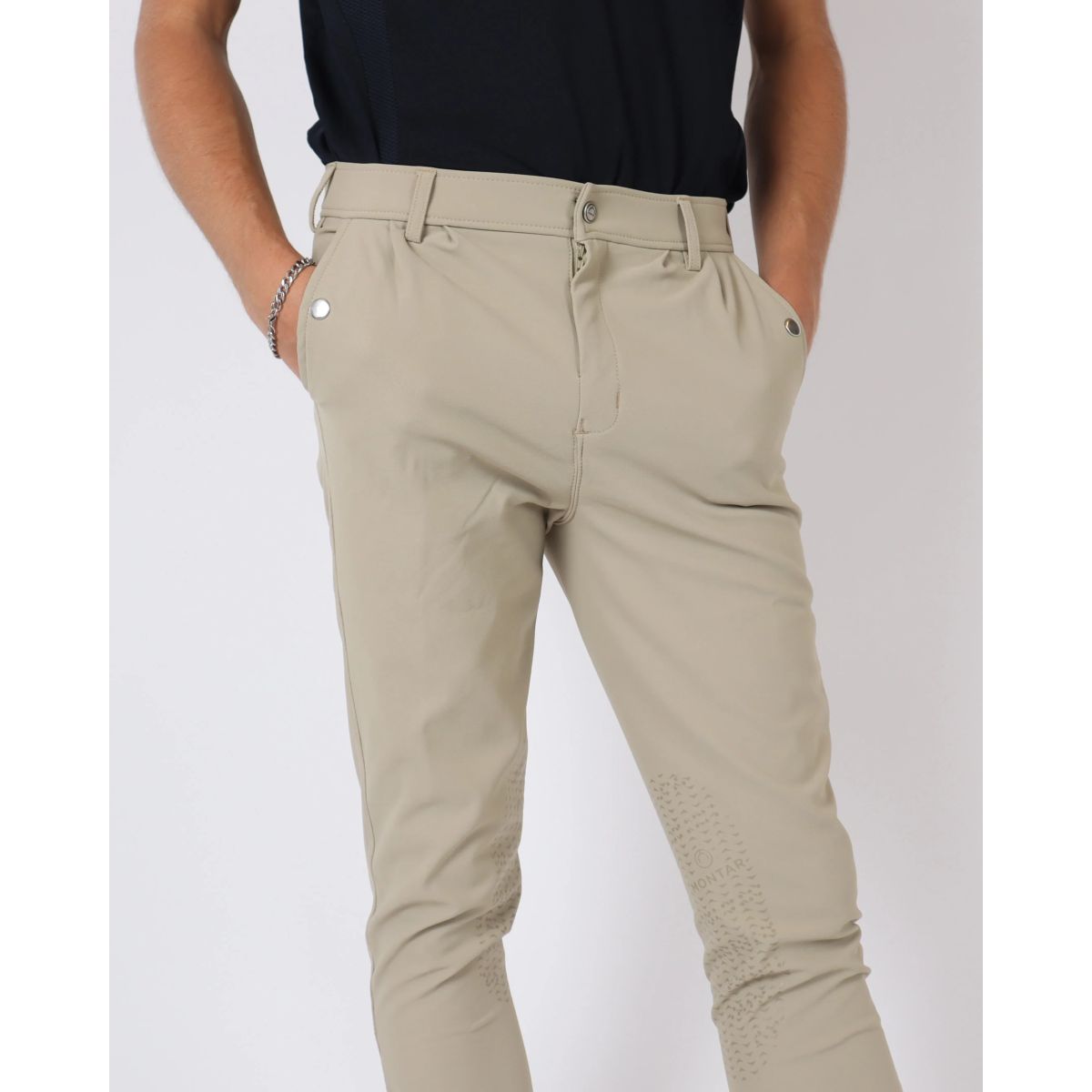 Montar Reithose ESS Gary Knie Grip Herren Beige