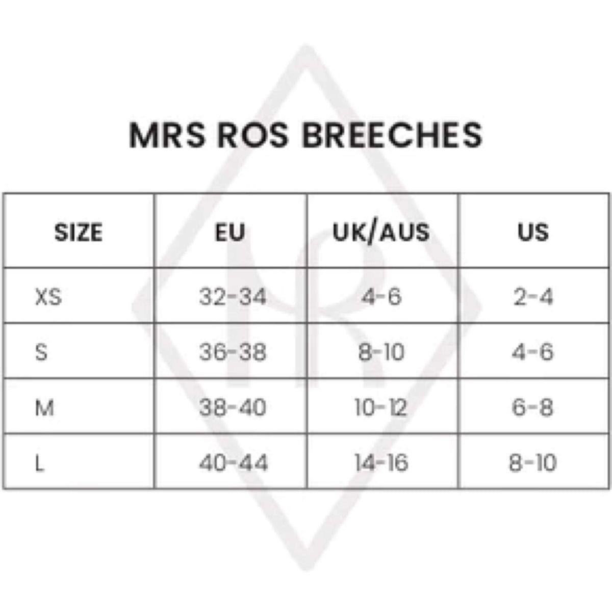 Mrs. Ros Reithose Amsterdam Full Grip Performance White