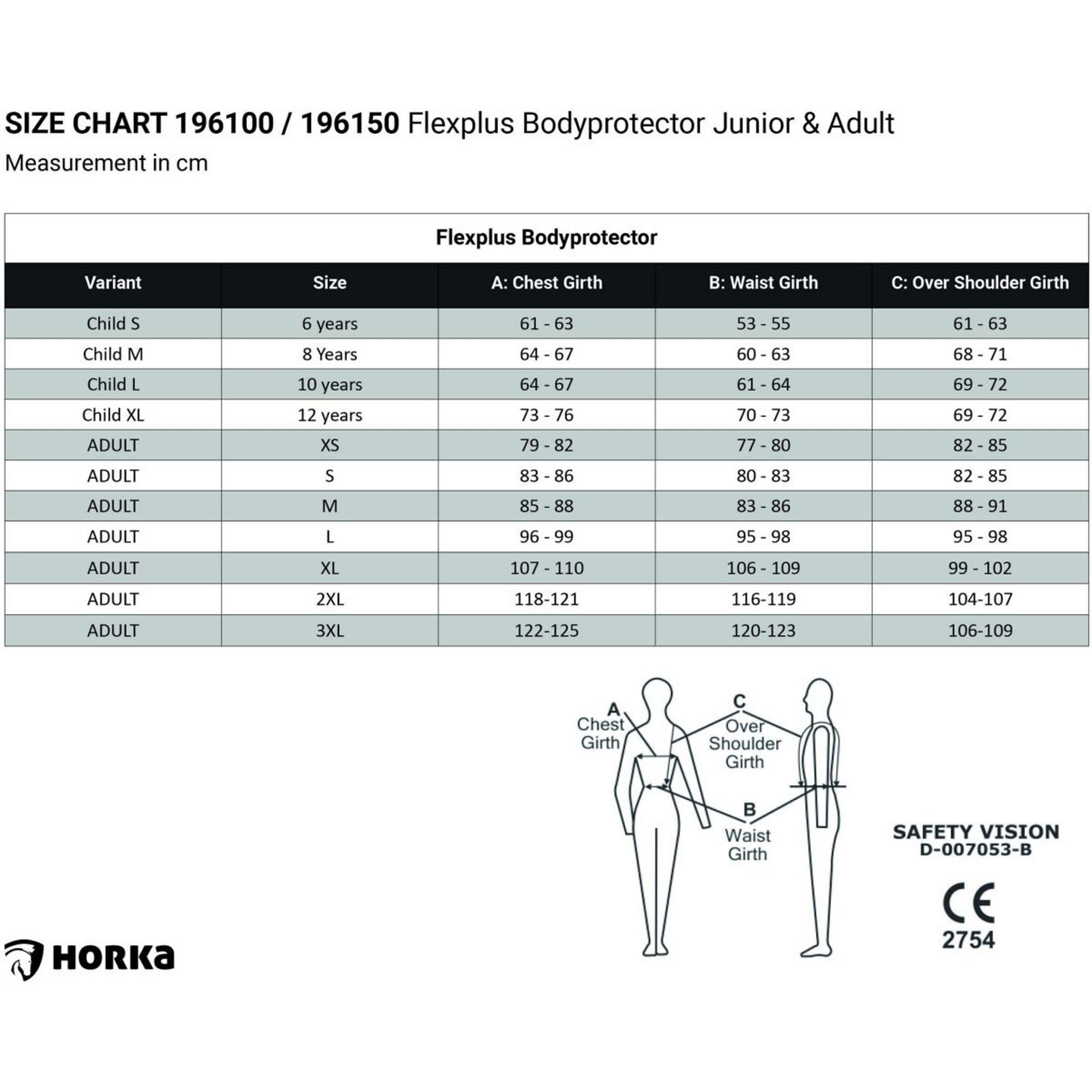 HORKA Sicherheitsweste Flexplus Junior Schwarz