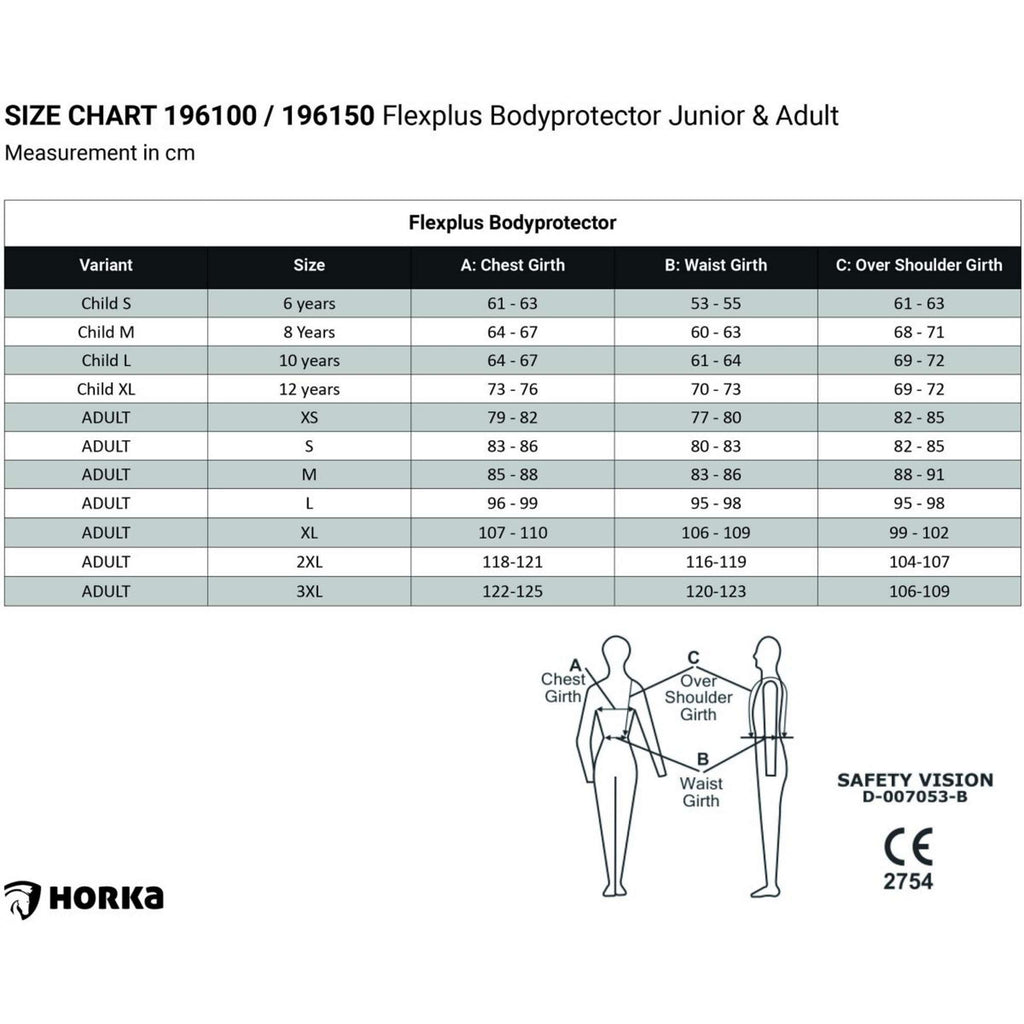 HORKA Sicherheitsweste Flexplus Junior Schwarz