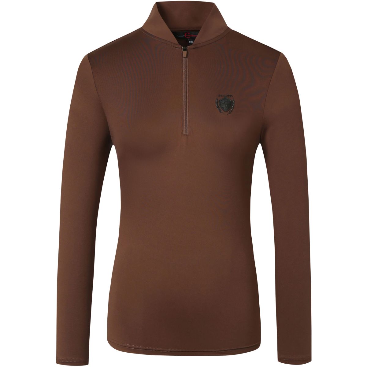 Covalliero Shirt Active Lange Ärmel Chocolate