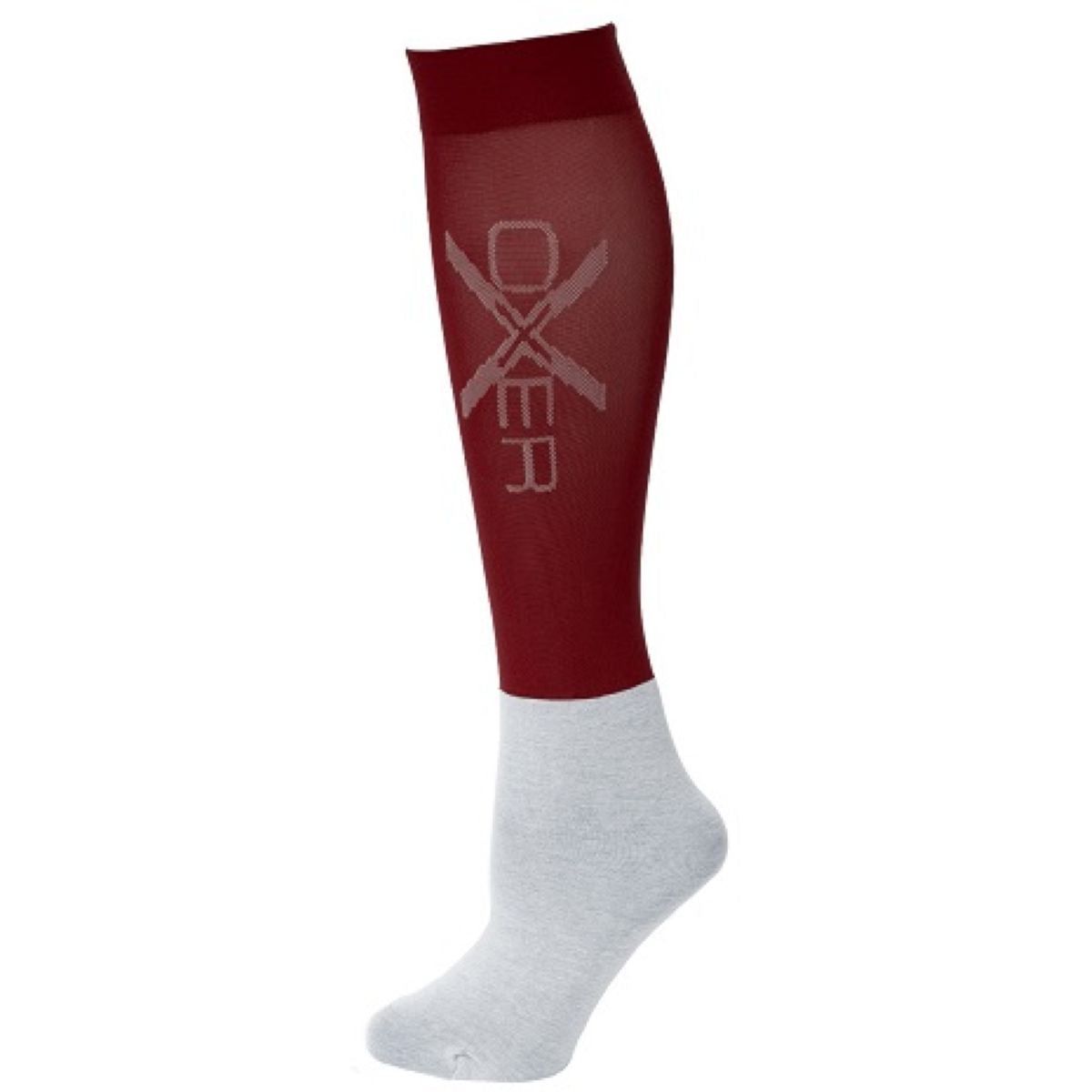 Oxer Socks Slim Foot 3-pack Burgunderrot