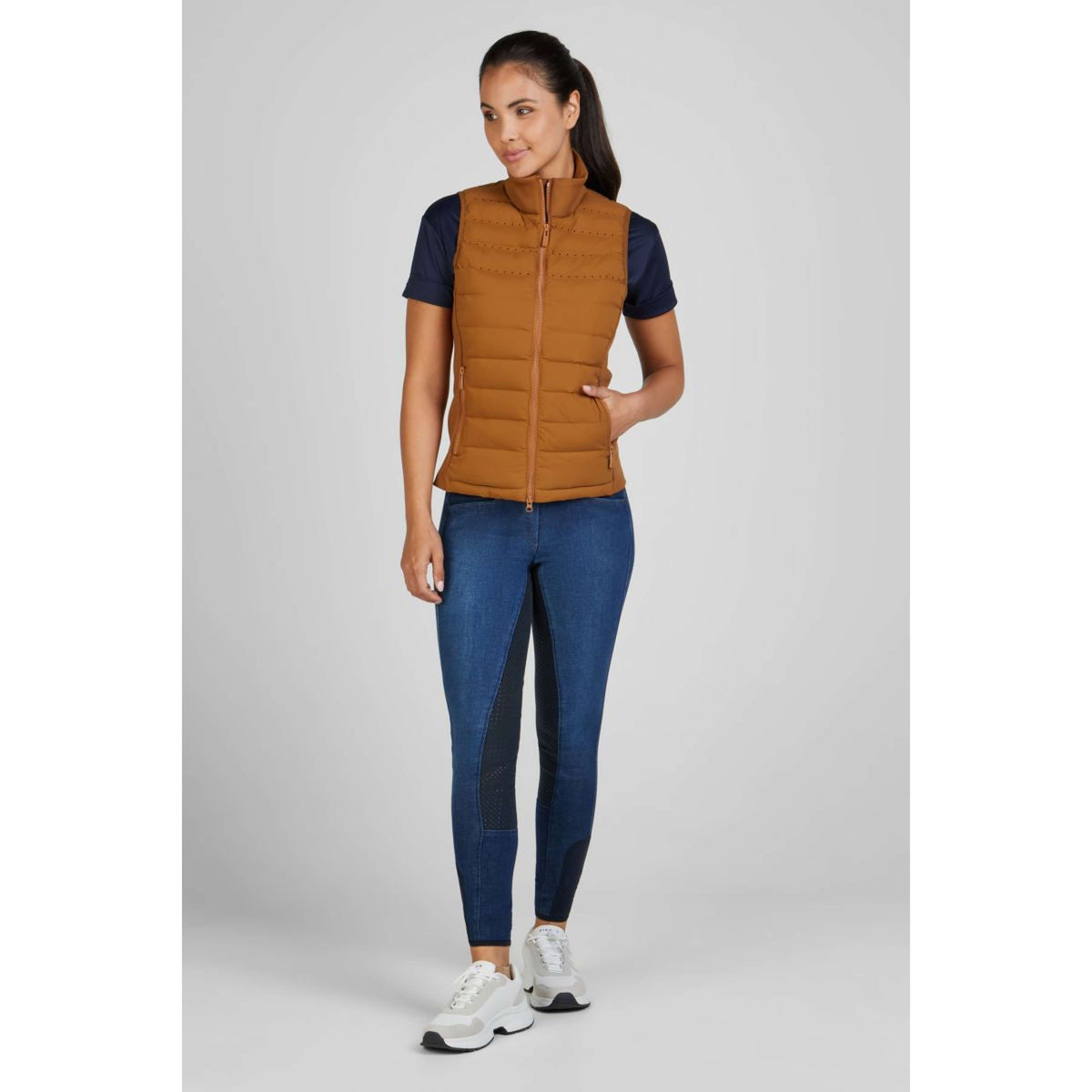 Pikeur Weste Sports Hybrid SS25 Golden Caramel