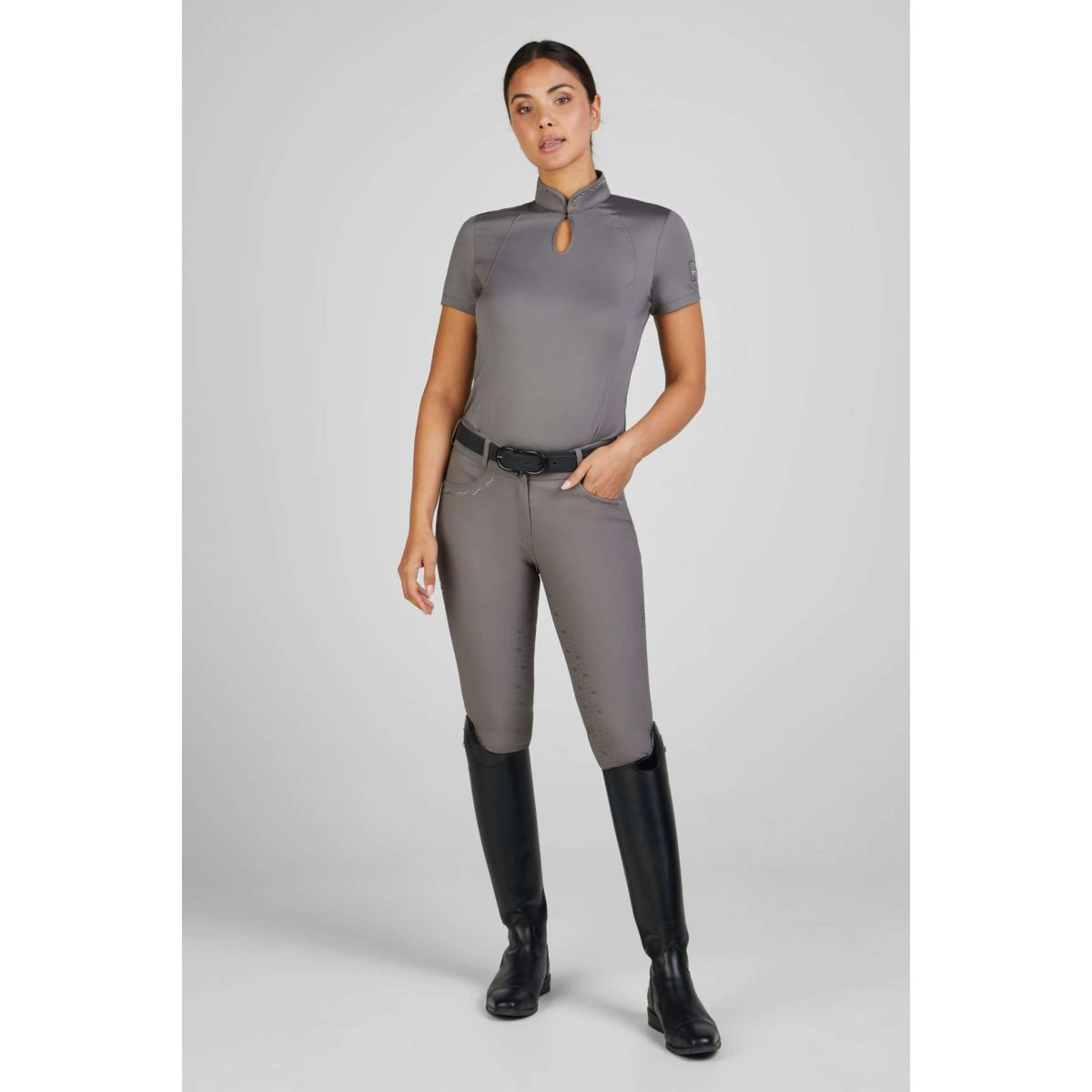 Pikeur Shirt Selection Button Mystic Grey