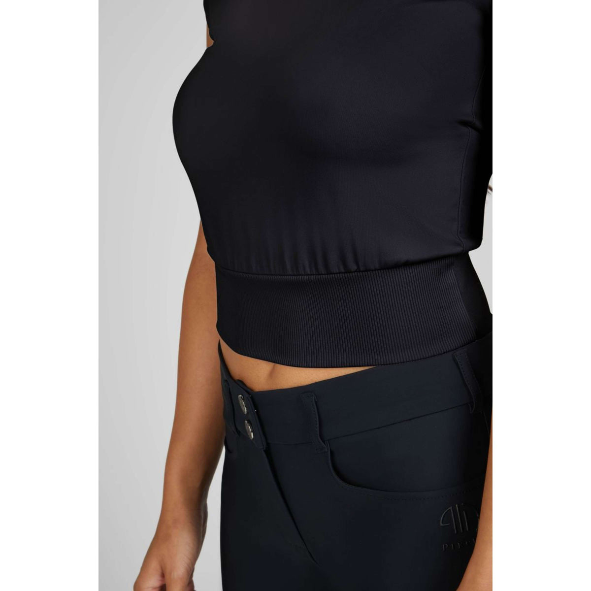 Pikeur Shirt Athleisure Cropped Schwarz