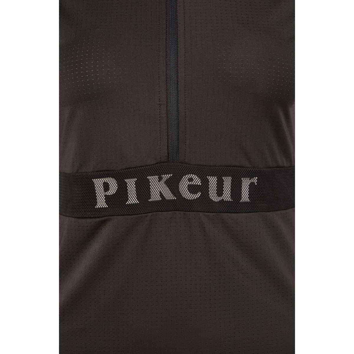 Pikeur Shirt Sports Mesh Zip Schwarz