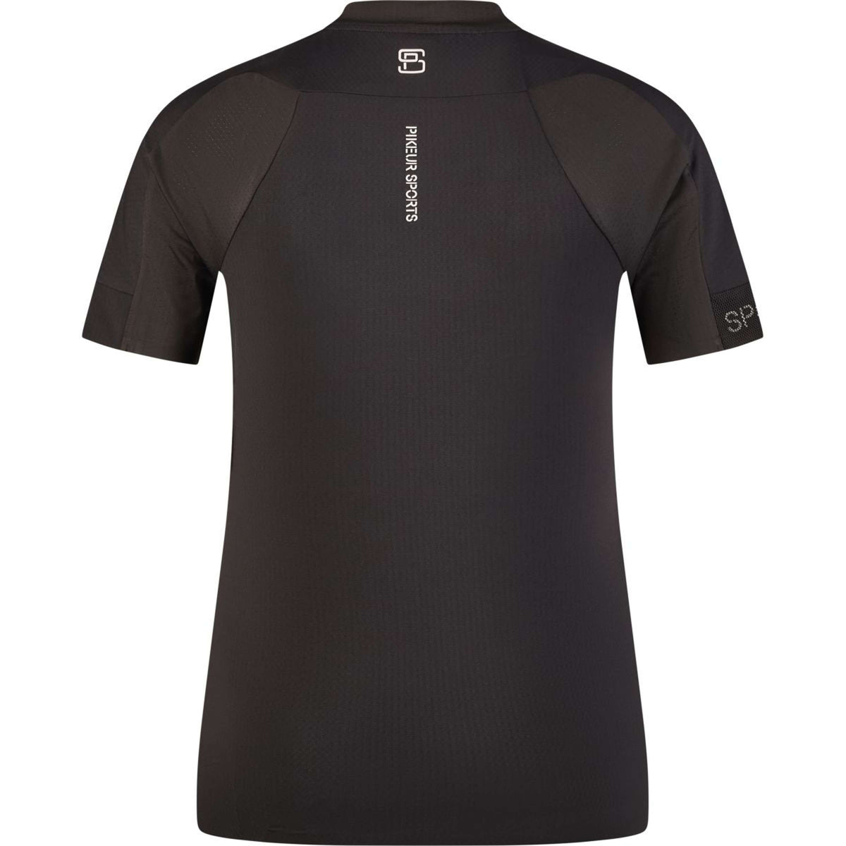 Pikeur Shirt Sports Mesh Zip Schwarz