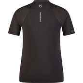 Pikeur Shirt Sports Mesh Zip Schwarz