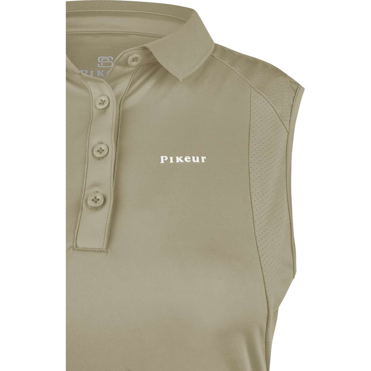 Pikeur Poloshirt Sports Ärmellos Light Moos