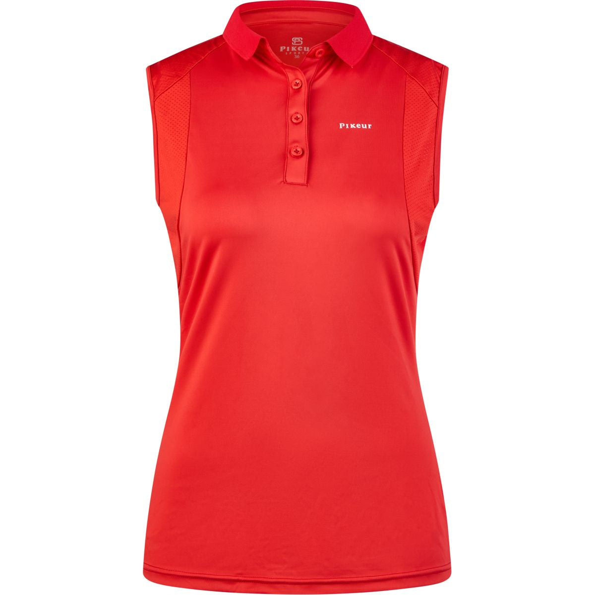 Pikeur Poloshirt Sports Ärmellos Red Flame