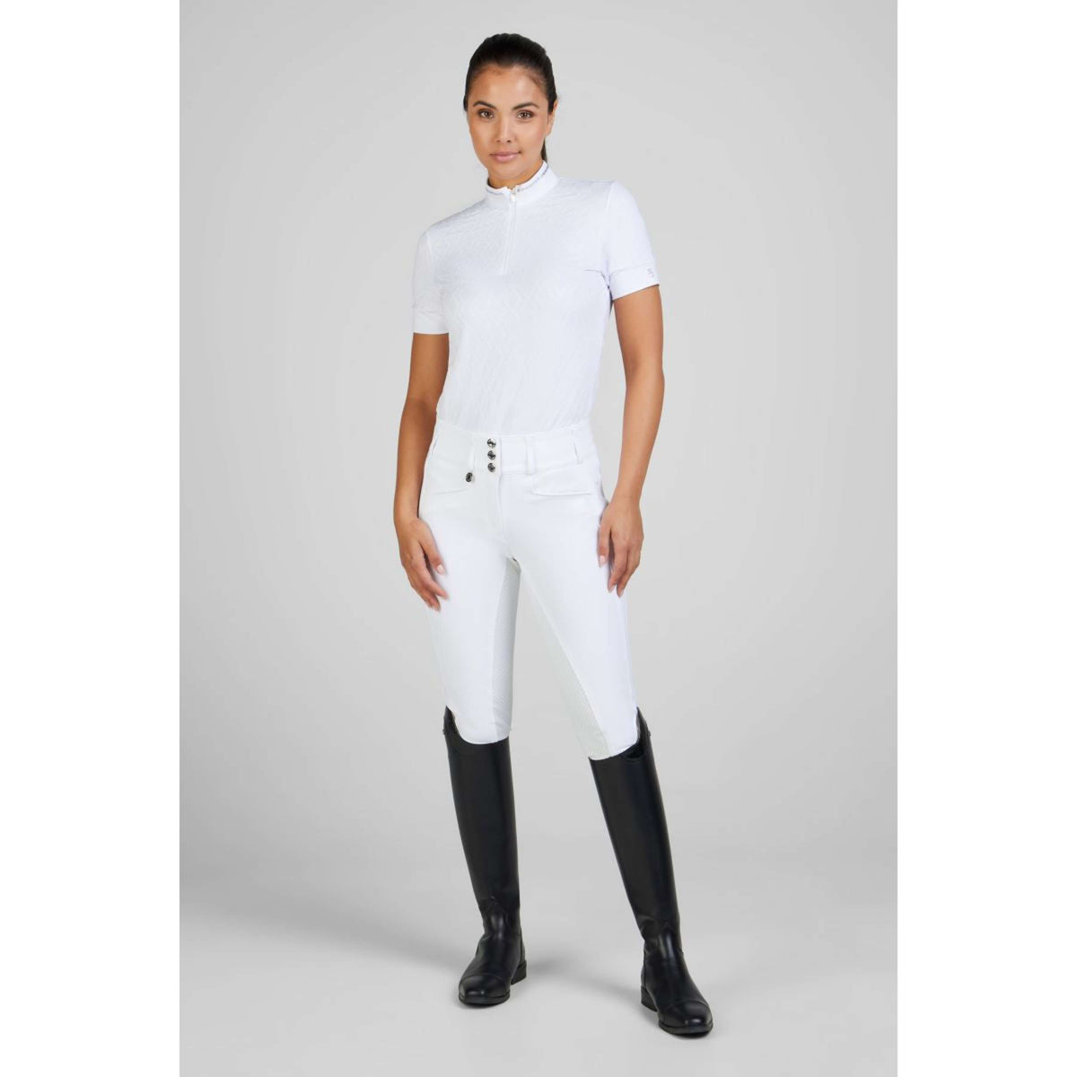 Pikeur Turniershirt Sports Strass Weiß