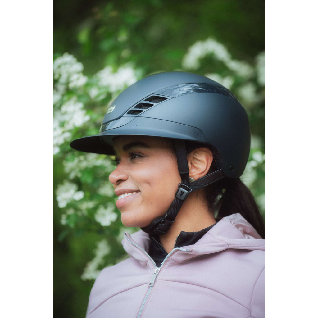 Pikeur Reithelm AirLuxe Pure Langer Schirm Midnight Blue