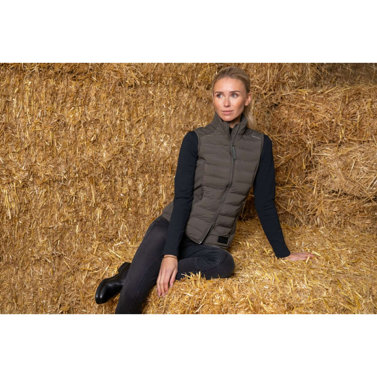 Pikeur Weste Hybrid AW25 Deep Khaki