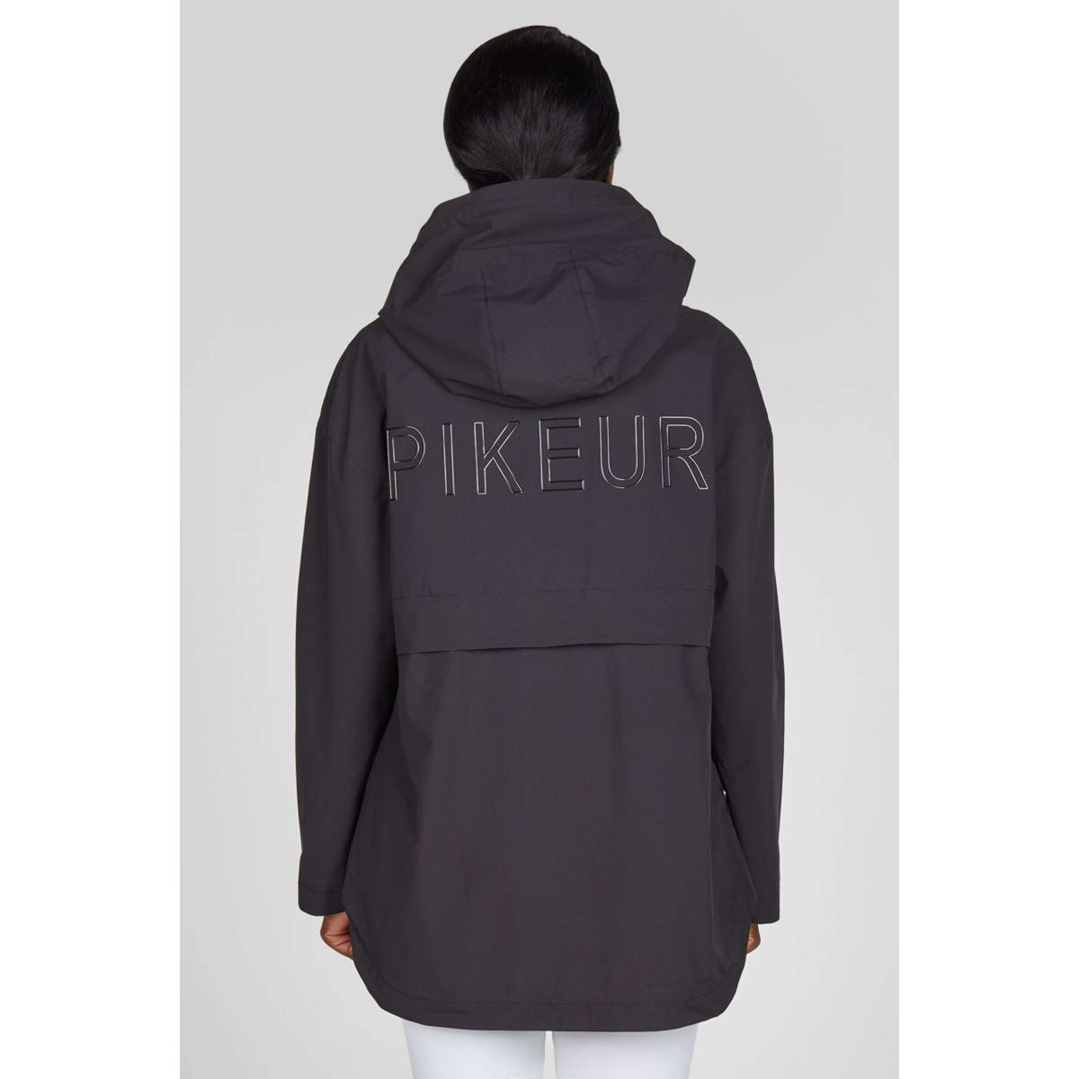 Pikeur Regenjacke Zip Poncho SS26 Schwarz