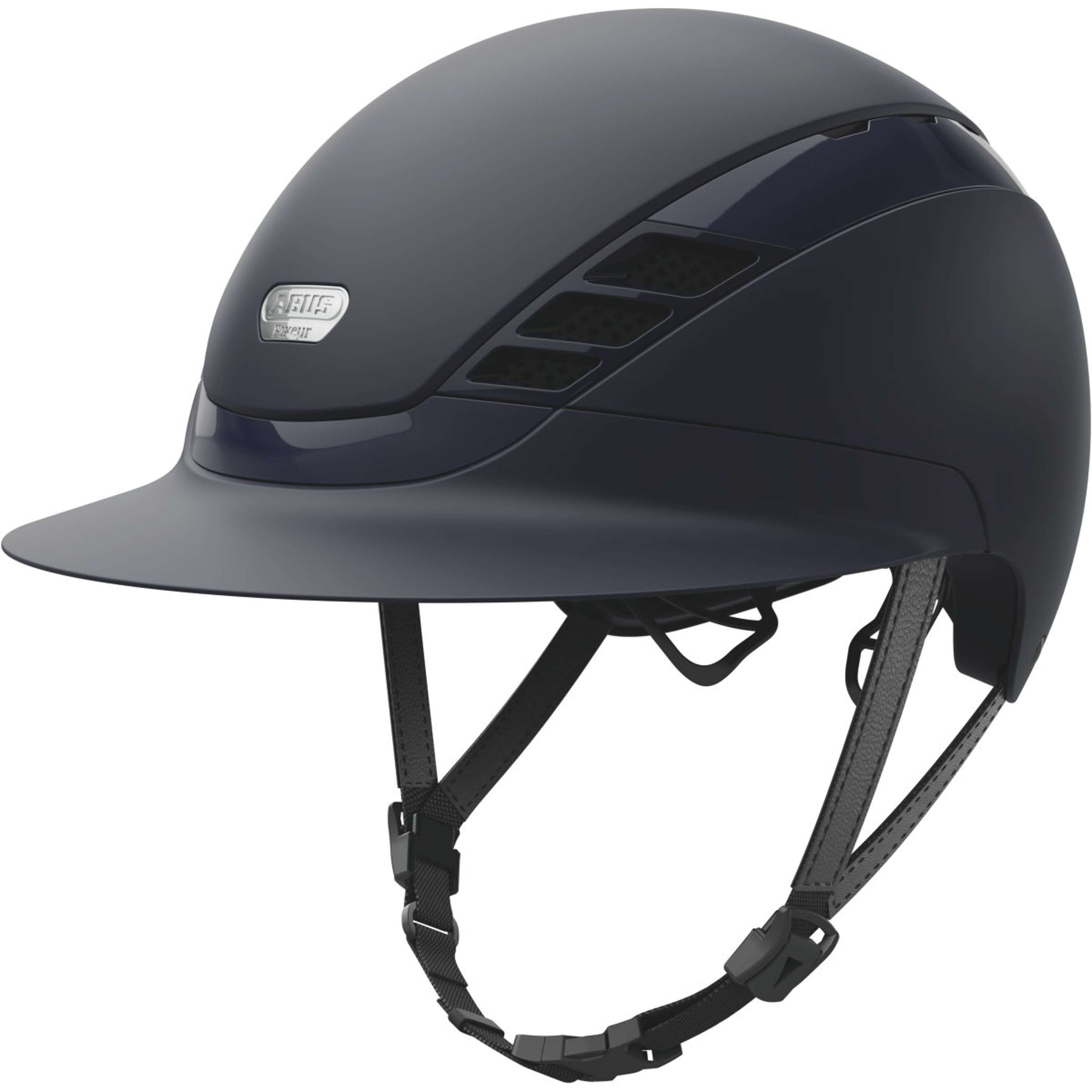 Pikeur Reithelm AirLuxe Pure Langer Schirm Midnight Blue Pikeur Reithelm AirLuxe Pure Langer Schirm Midnight Blue