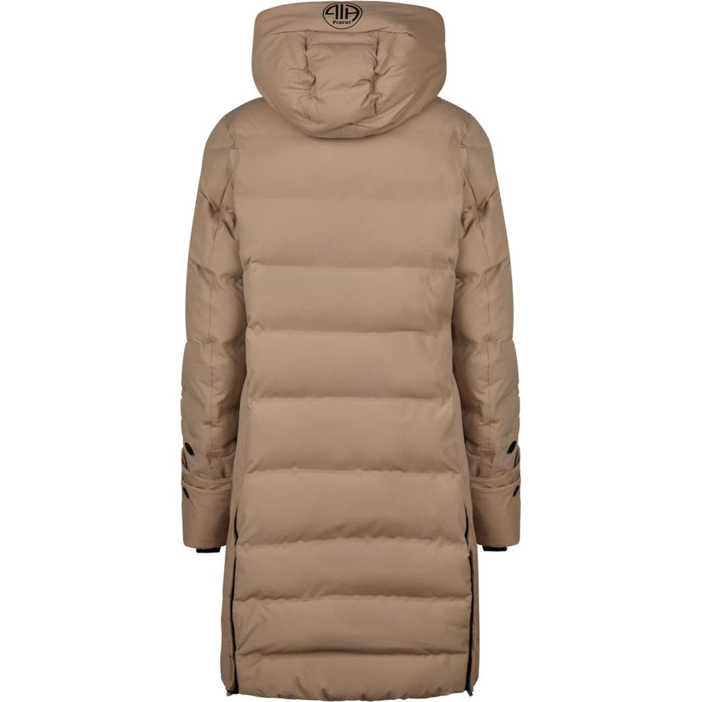 Pikeur Lange Jacke Quilted Raincoat Athleisure AW26 Mocha Cream
