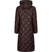 Pikeur Lange Jacke QuiltDiamond Selection AW26 Schokoladen Braun
