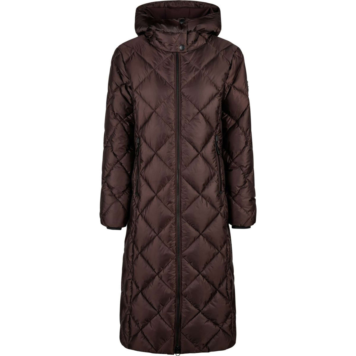 Pikeur Lange Jacke QuiltDiamond Selection AW26 Schokoladen Braun
