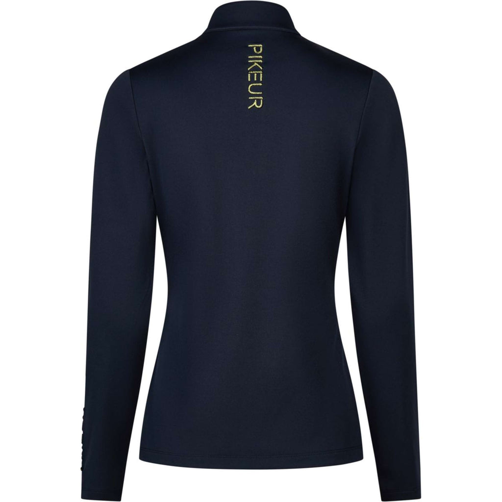 Pikeur Shirt Zip Athleisure AW26 Lange Ärmel Navy Blue
