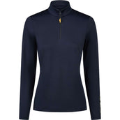 Pikeur Shirt Zip Athleisure AW26 Lange Ärmel Navy Blue