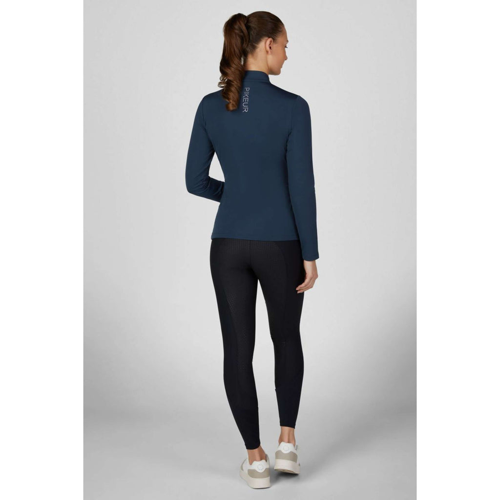 Pikeur Shirt Zip Athleisure AW26 Lange Ärmel Navy Blue