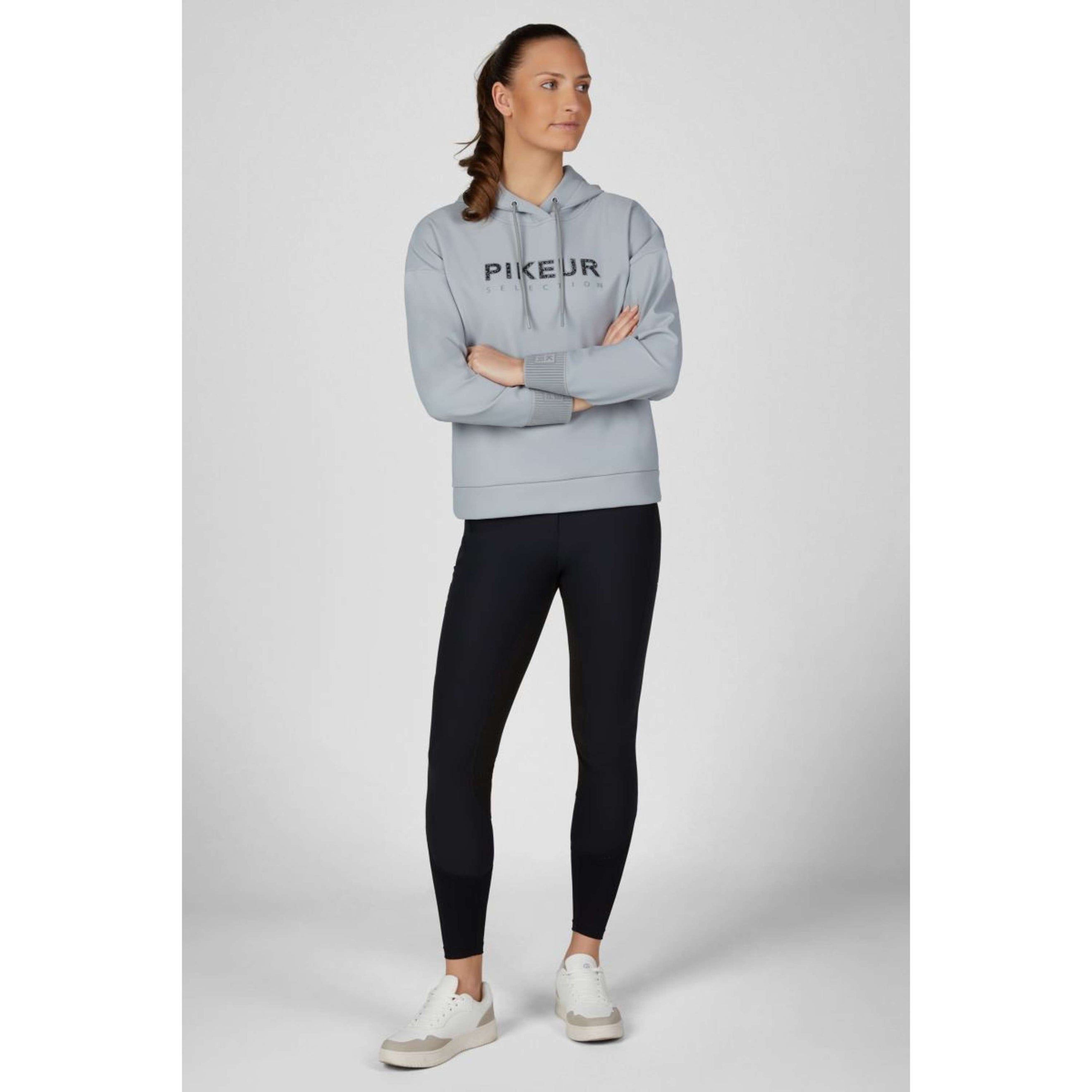 Pikeur Hoodie PlushLuxe Selection AW26 Dusty Blue Pikeur Hoodie PlushLuxe Selection AW26 Dusty Blue