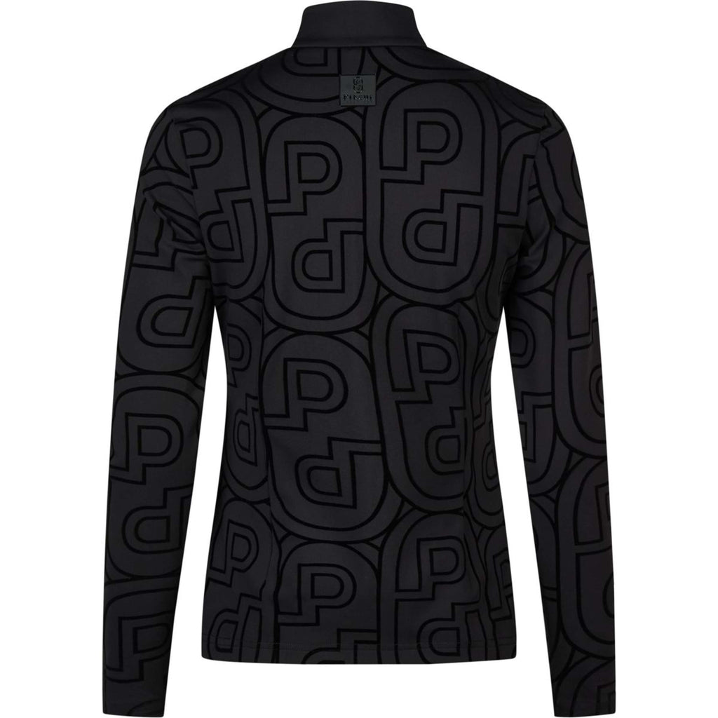 Pikeur Shirt Zip Print Selection AW26 Lange Ärmel Schwarz