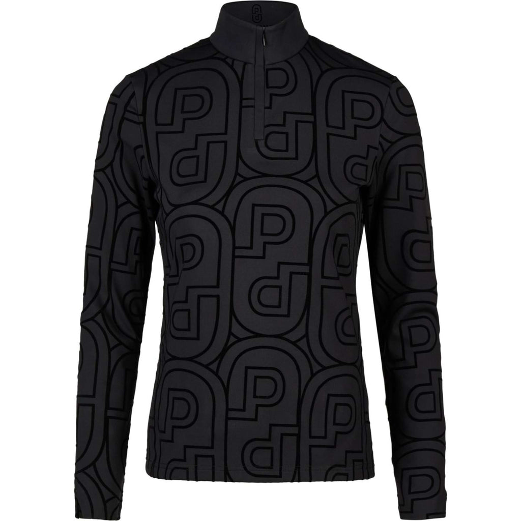 Pikeur Shirt Zip Print Selection AW26 Lange Ärmel Schwarz