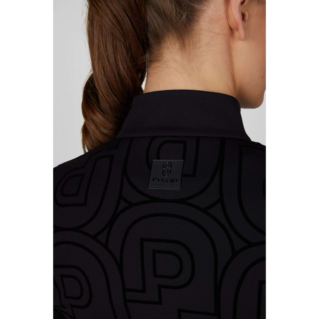 Pikeur Shirt Zip Print Selection AW26 Lange Ärmel Schwarz