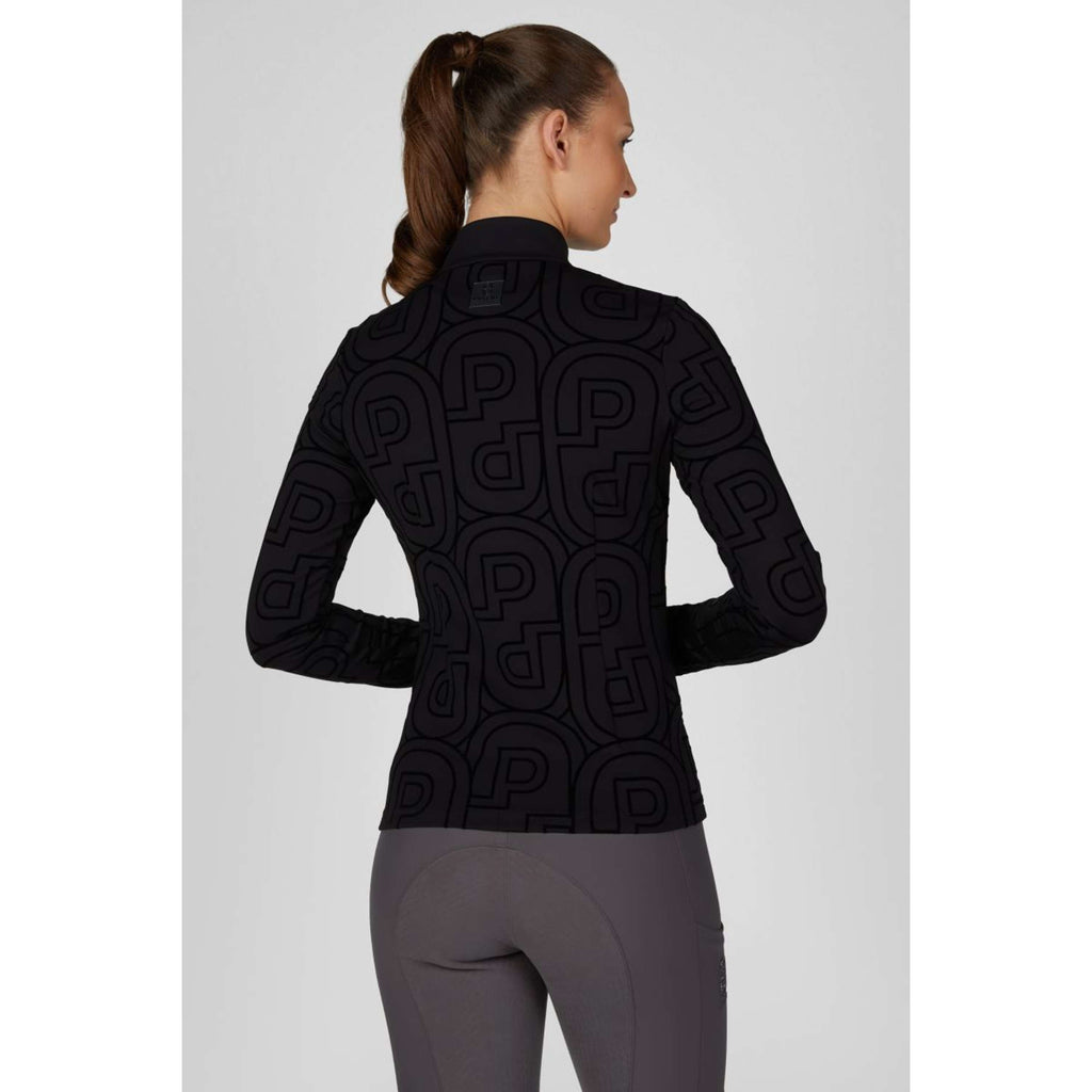 Pikeur Shirt Zip Print Selection AW26 Lange Ärmel Schwarz