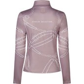 Pikeur Shirt Zip Print Selection AW26 Lange Ärmel Ash Mauve