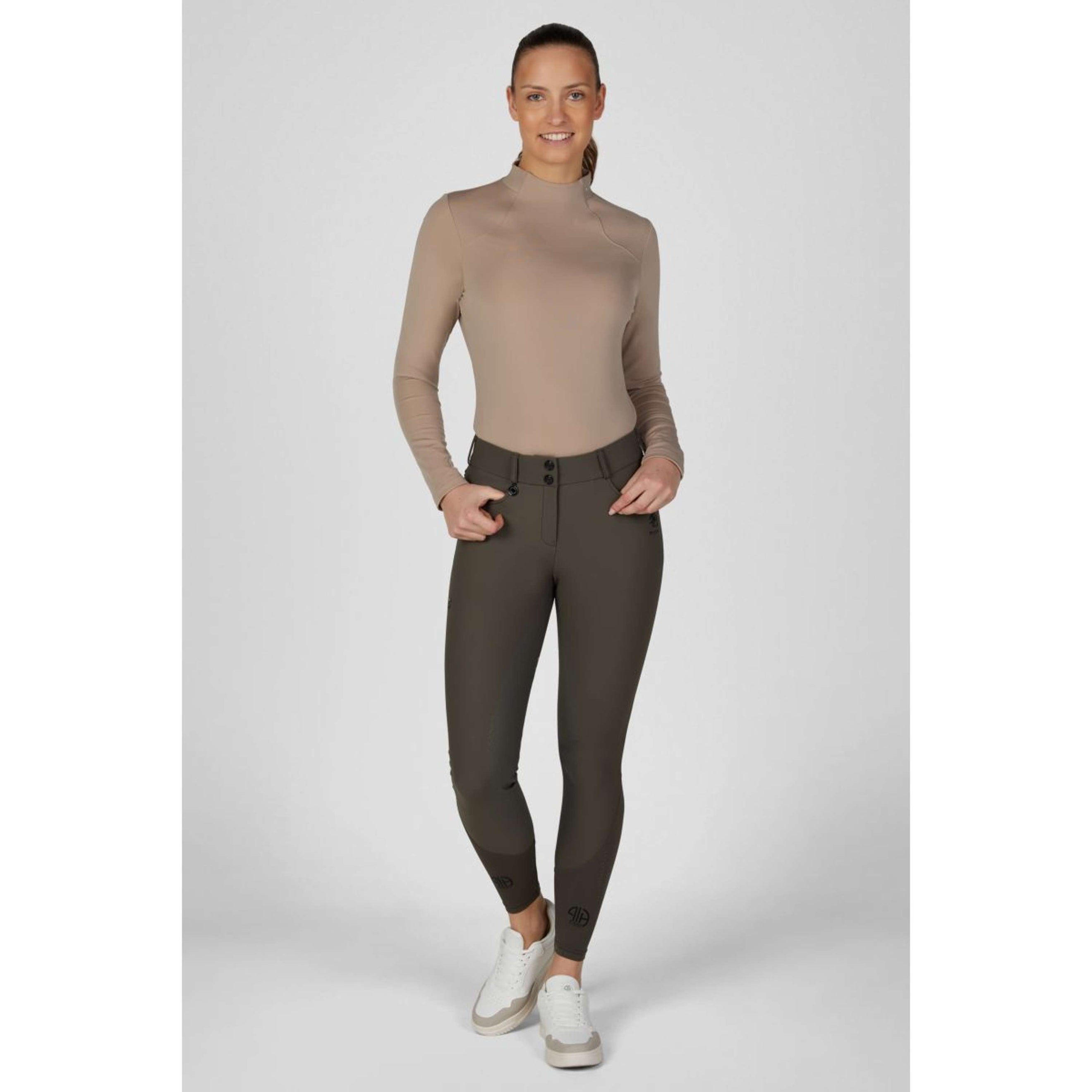 Pikeur Shirt Rollneck Athleisure AW26 Mocha Cream Pikeur Shirt Rollneck Athleisure AW26 Mocha Cream