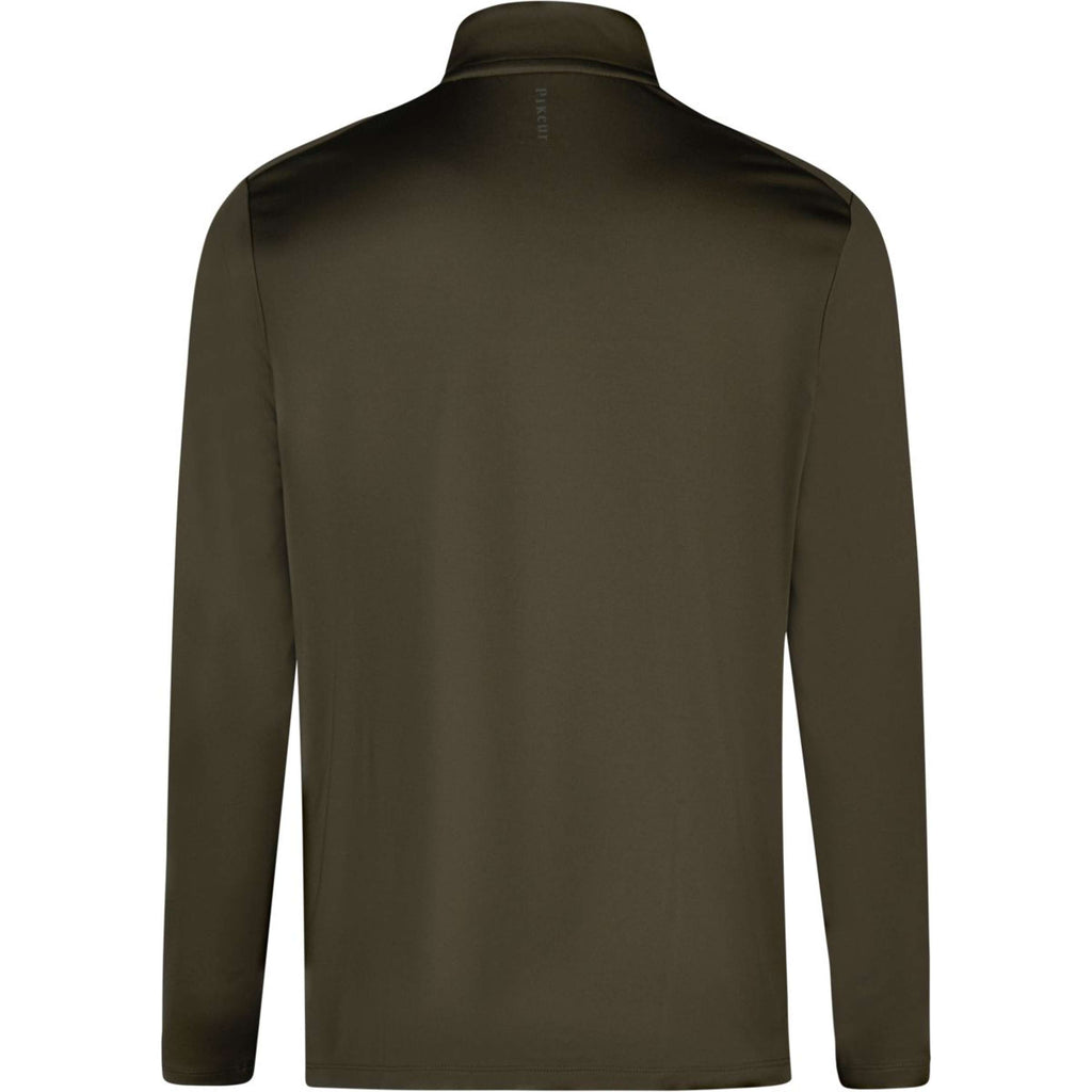 Pikeur Shirt Zip Athleisure AW26 Herren Olivgrün